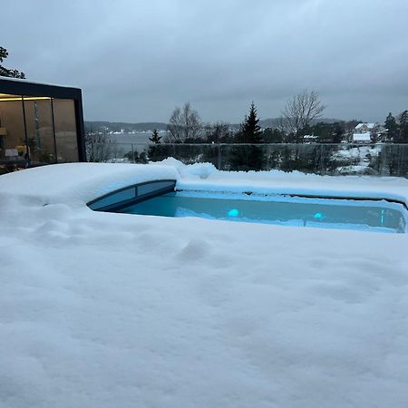 Leilighet I Sorlandshus I Son - Sjoutsikt - Naer Son Spa Dış mekan fotoğraf