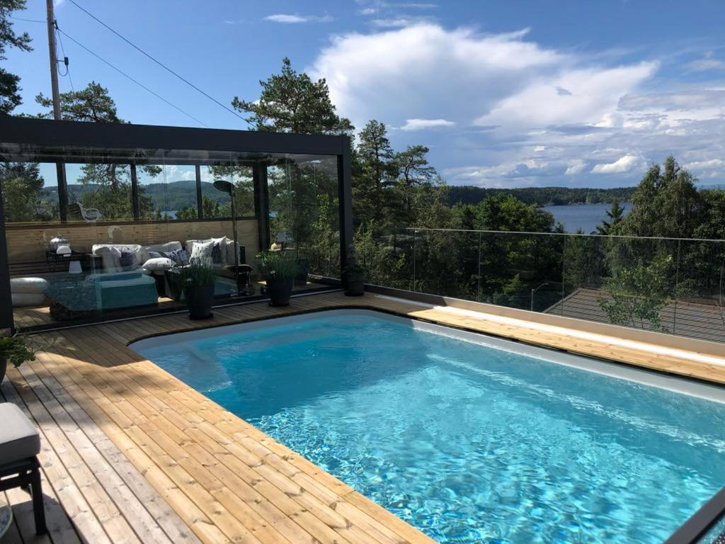 Leilighet I Sorlandshus I Son - Sjoutsikt - Naer Son Spa Dış mekan fotoğraf